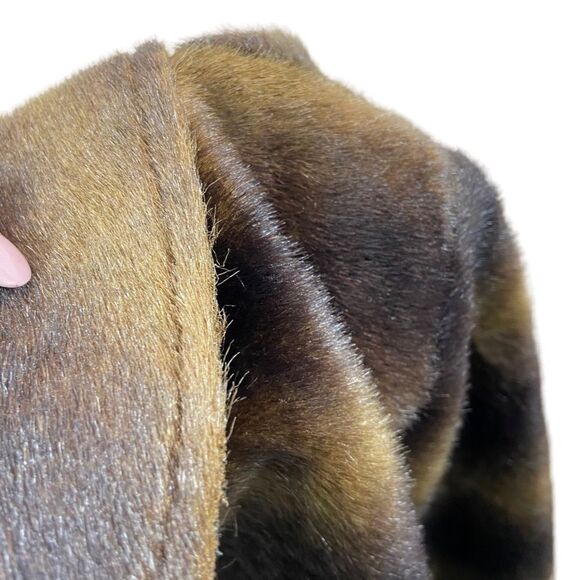 Bisou Bisou brand Faux Fur and Faux Suede Lightweight Jacket Size Medium - Picture 10 of 13